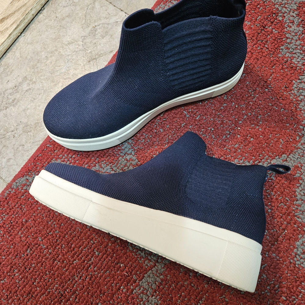 Yellow Box Navy Sneakers with Cream Soles